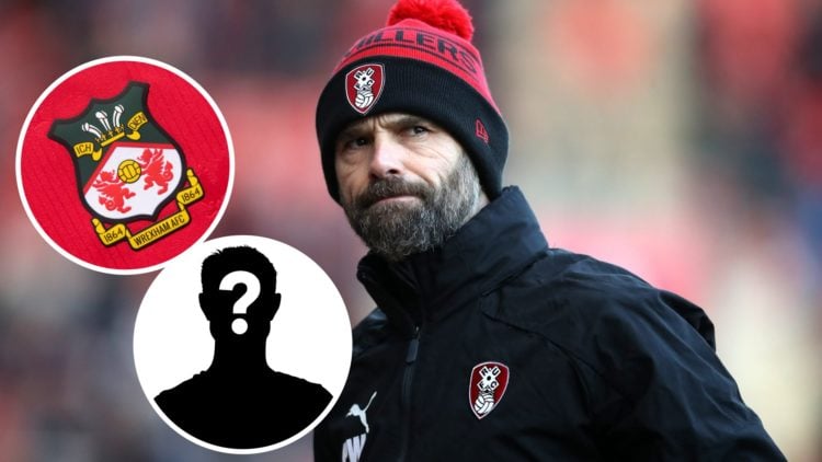 MK Dons Head Coach Paul Warne, while Head Coach of Rotherham United looks on prior to the Sky Bet League One match between Rotherham United and Bol...