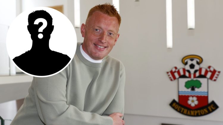 Southampton manager Will Still after his announcement and a mystery player inset