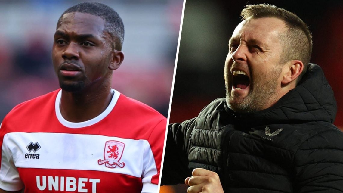 Anfernee Dijksteel of Middlesbrough looks on during the Sky Bet Championship match between Middlesbrough FC and Derby County FC at Riverside Stadiu...