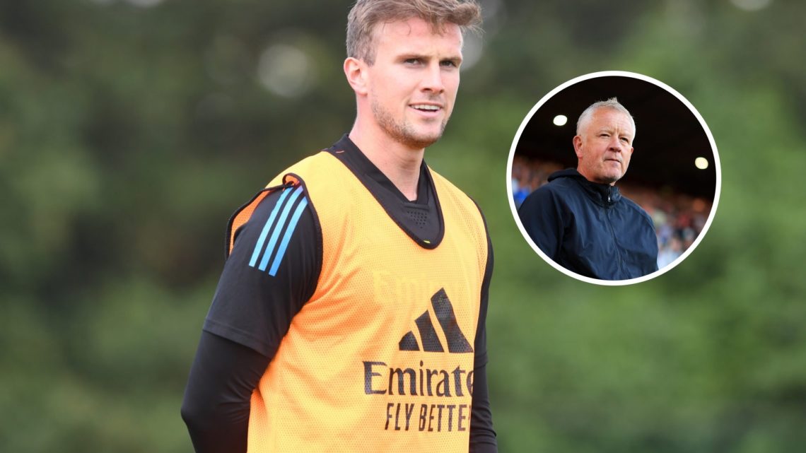 An image of Rob Holding with an inset of Chris Wilder