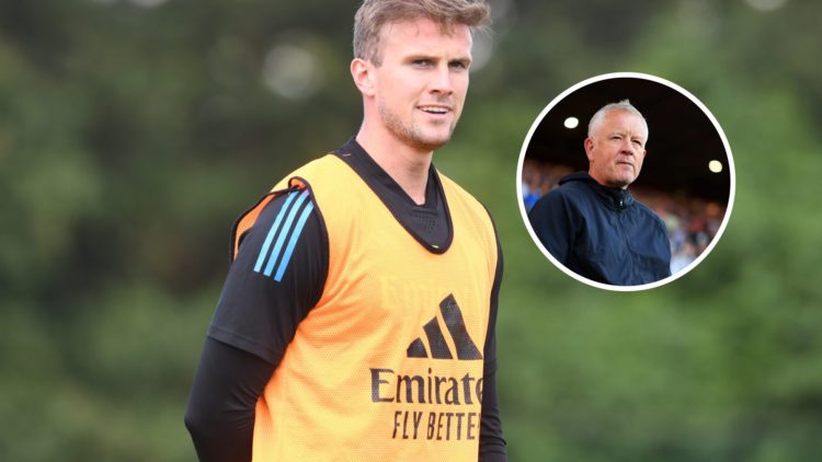 An image of Rob Holding with an inset of Chris Wilder