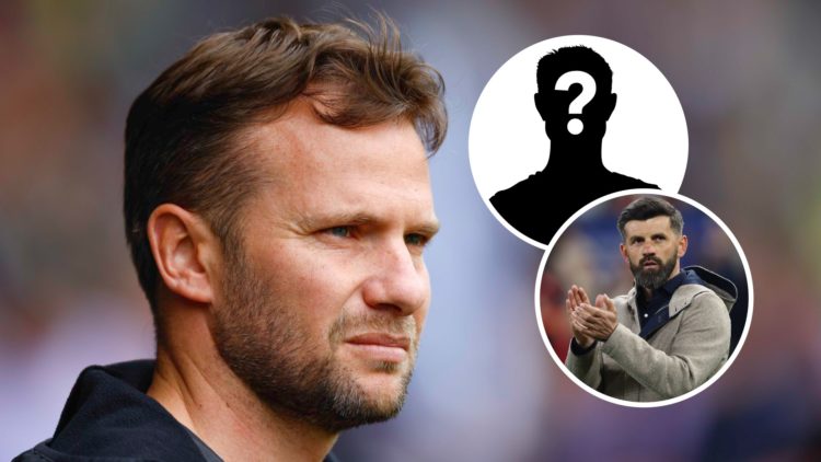 Plymouth Argyle manager Tom Cleverley during time in charge at Watford. Inset, former Plymouth Argyle manager Miron Muslic applauds the Plymouth fa...