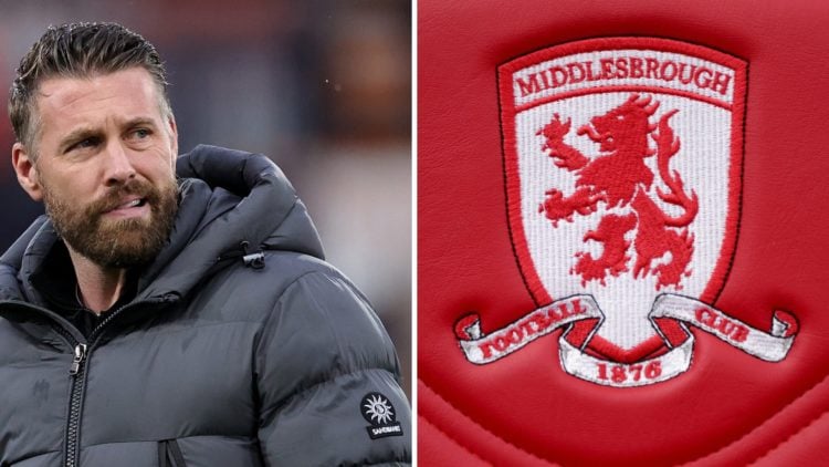 Rob Edwards, the Luton Town manager, looks on during the Sky Bet Championship match between Luton Town FC and Norwich City FC. The Middlesbrough lo...