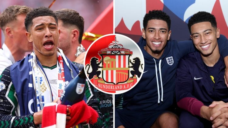 Jobe Bellingham, Jobe and Jude Bellingham, and Sunderland AFC badge