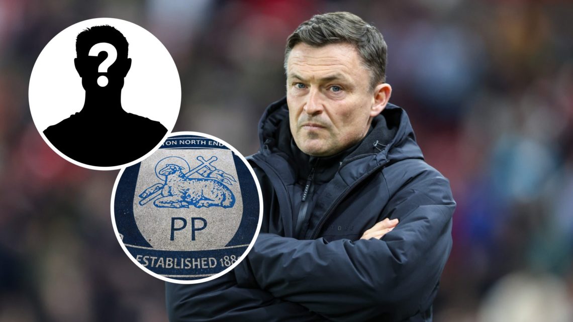 Preston North End manager Paul Heckingbottom reacts during the Championship match at Sunderland. Inset, the Preston North End badge and a mystery p...