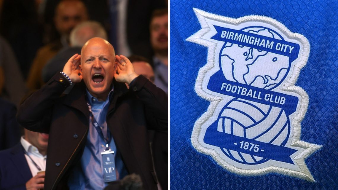 Tom Wagner, Chairman of Birmingham City, reacts in the stand prior to the Sky Bet Championship match between Birmingham City and Cardiff City. A de...