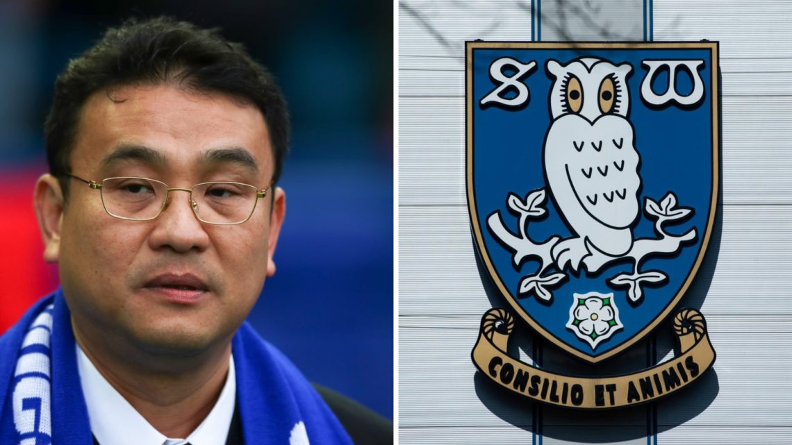Sheffield Wednesday owner Dejphon Chansiri and Sheffield Wednesday FC badge