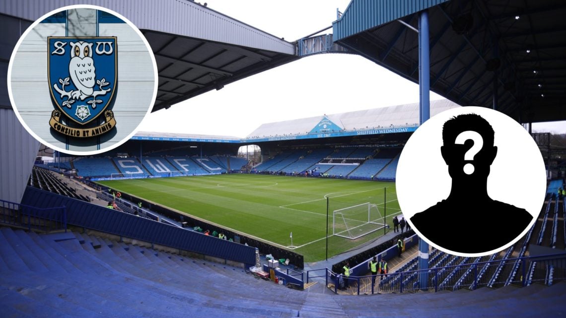 A generic view of Sheffield Wednesday's home ground Hillsborough, a detailed view of the Sheffield Wednesday badge on the front of the stadium, an ...