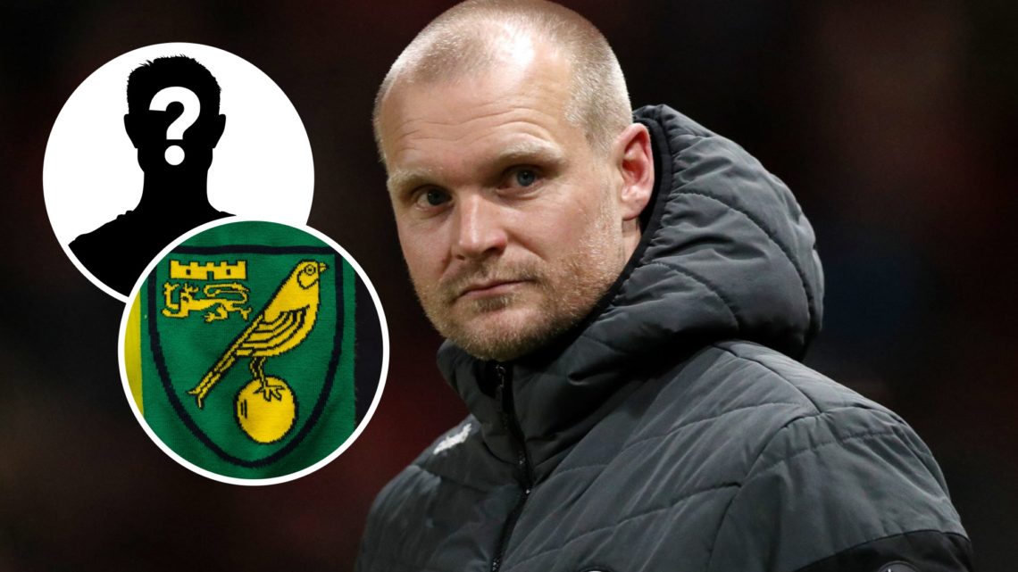 New Norwich City FC manager Liam Manning during Bristol City FC tenure. Overlaid, the Norwich City FC badge and a mystery player.
