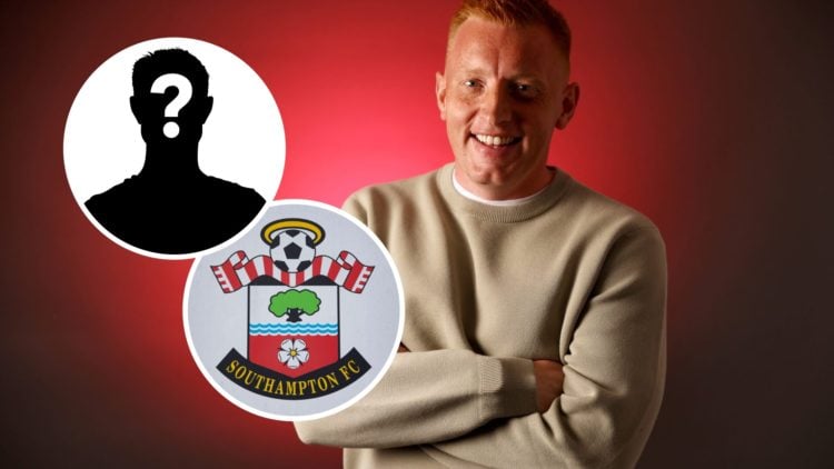 New Southampton manager Will Still is unveiled. Inset, the Southampton FC crest and a mystery player.