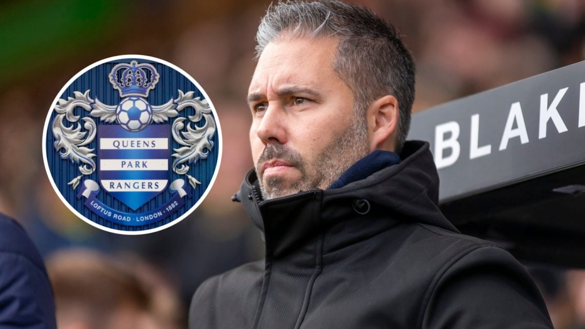 Marti Cifuentes watches Championship action during time as Queens Park Rangers head coach. Inset, the QPR bage