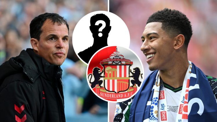 Regis Le Bris, Jobe Bellingham, Sunderland badge and mystery player