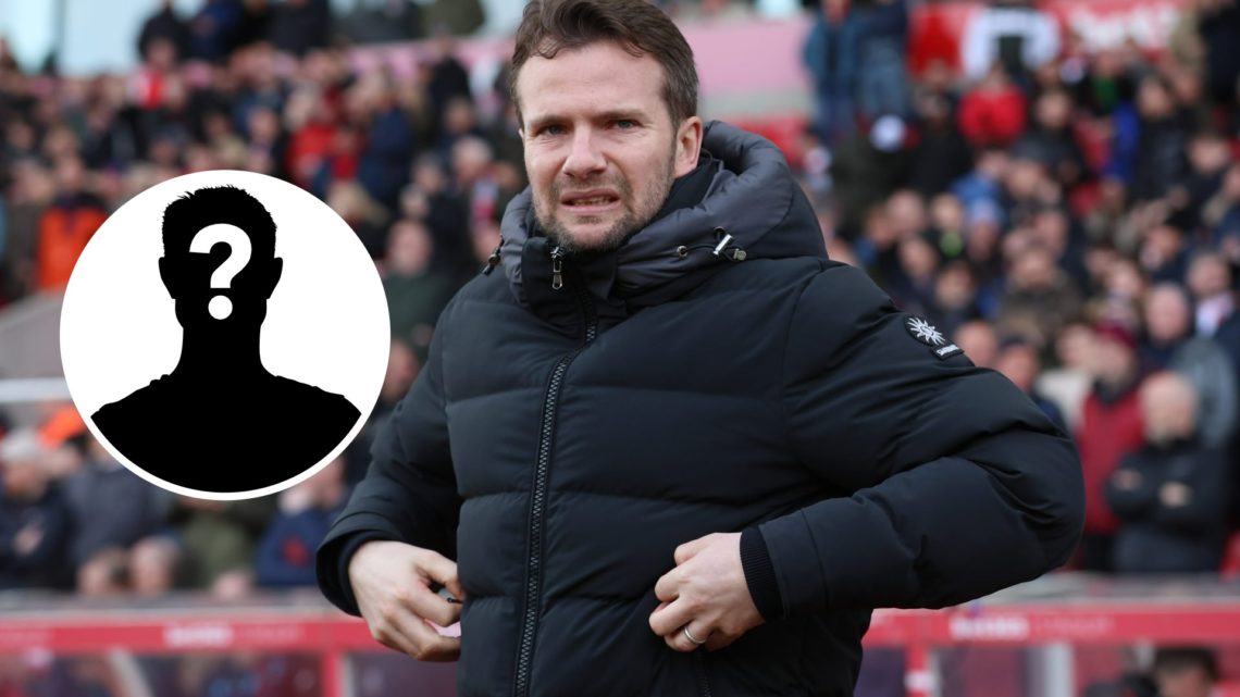 Tom Cleverley manager of Watford during the Sky Bet Championship match between Stoke City FC and Watford FC. Inset, Mystery player