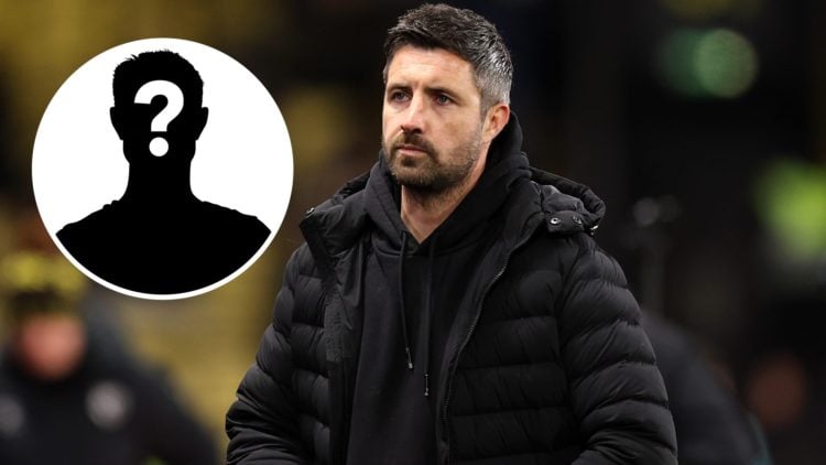 Swansea City manager Alan Sheehan and mystery player