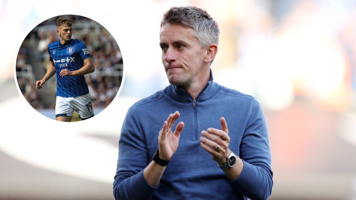 Ipswich Town manager Kieran McKenna, and inset, Ipswich Town striker Liam Delap, who is poised for a transfer to Chelsea ahead of the 2025/26 season.