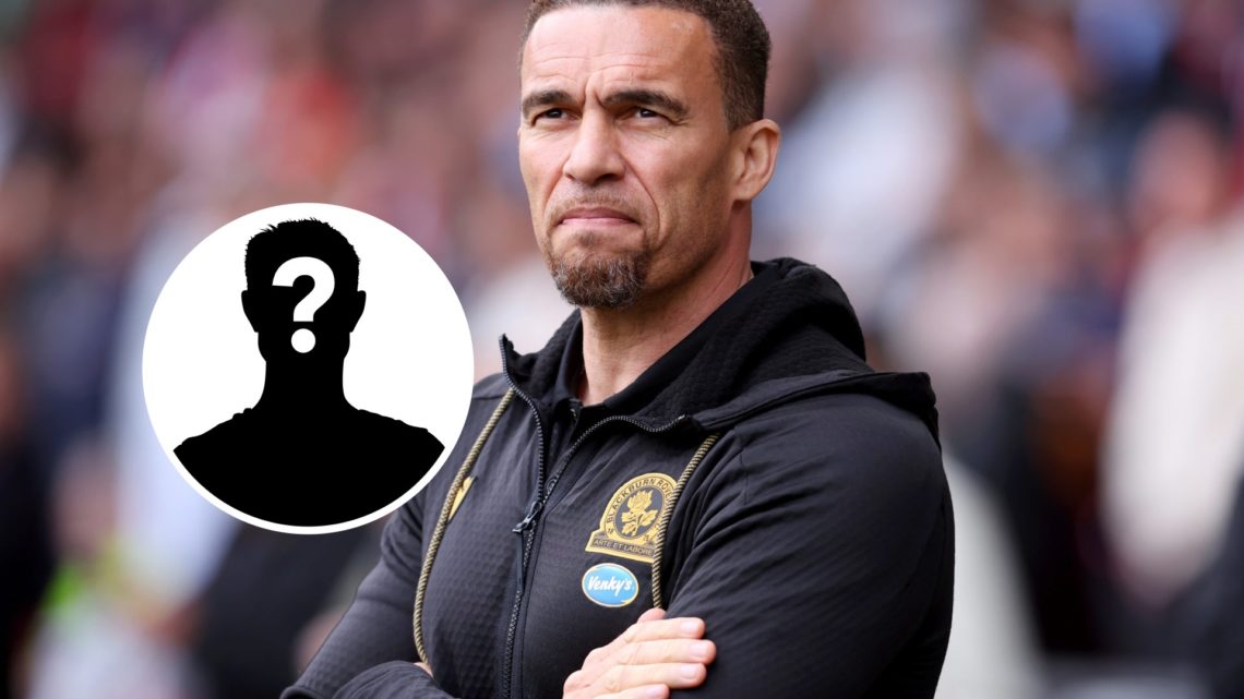 Blackburn Rovers manager Valerien Ismael. Inset, mystery player graphic.