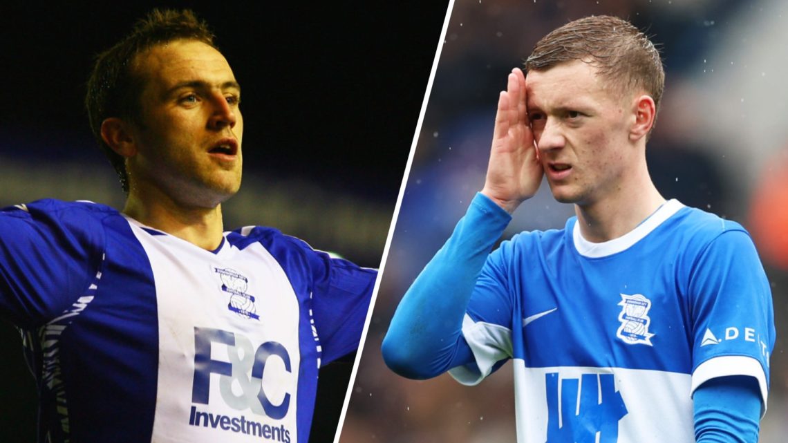 Jay Stansfield of Birmingham City during the Sky Bet League One match between Birmingham City FC and Crawley Town FC. James McFadden of Birmingham ...