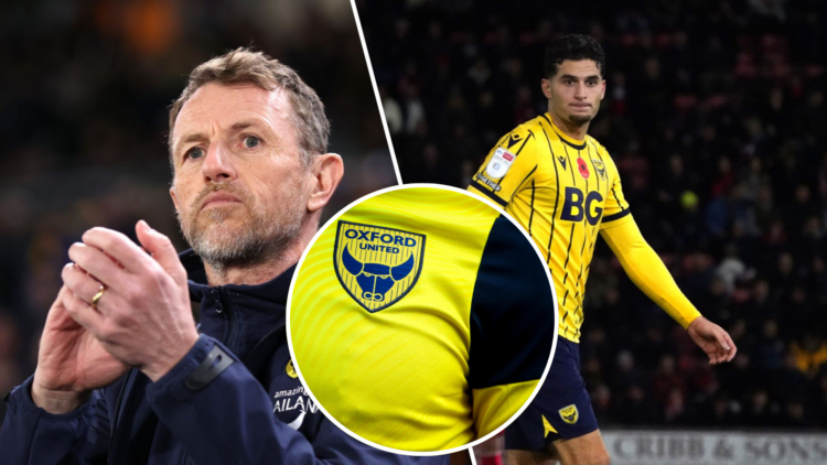 Right, Rúben Rodrigues of Oxford United during the Sky Bet League One match between Leyton Orient and Oxford United. Left, Gary Rowett, Head Coach ...