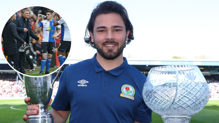 Blackburn Rovers' Bradley Dack during the Sky Bet League One match between Blackburn Rovers and Oxford United at Ewood Park. Inset, The Blackburn R...