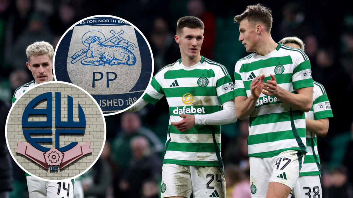 Luke McCowan, Johnny Kenny and Dane Murray of Celtic react after the team's victory in the Scottish Gas Scottish Cup match between Celtic FC and Ra...
