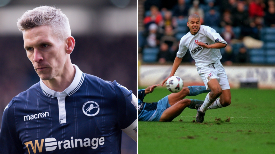 Left, Steve Morison of Millwall reaction after losing penalty shot out during the FA Cup Quarter Final match between Millwall and Brighton and Hove...