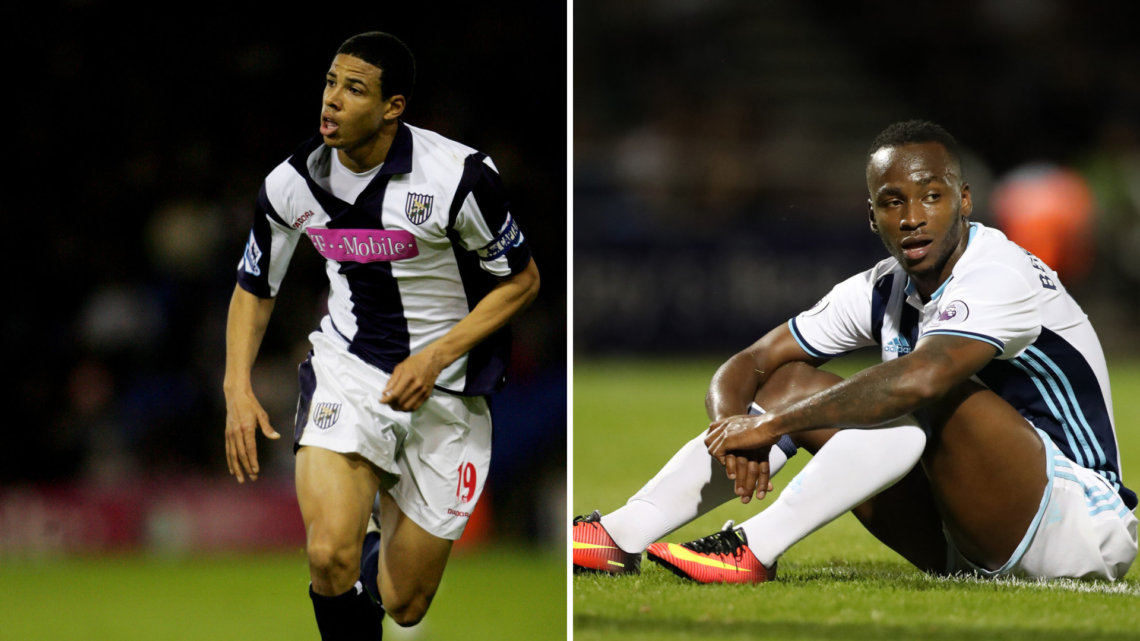 Left, Curtis Davis of West Bromwich in action during the Barclays Premiership match between West Bromwich Albion and West Ham United. Right, A deje...