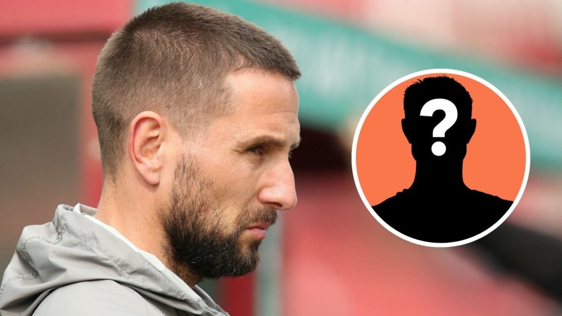 Barnsley interim head coach Conor Hourihane during the Sky Bet League One match between Barnsley FC and Bolton Wanderers FC. Inset, Mystery Player