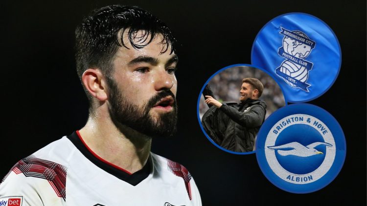 Main image, Eiran Cashin of Derby County looks on during the Sky Bet League One match between Wycombe Wanderers and Derby County at Adams Park on A...