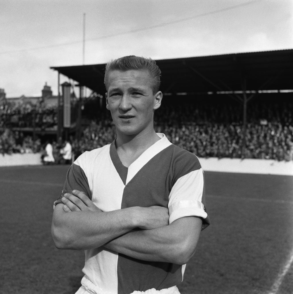 Peter Dobing for Blackburn Rovers in 1958