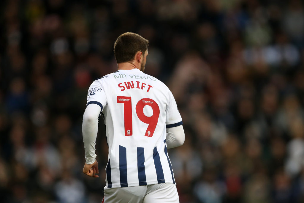 the rear of John Swift of West Bromwich Albion
