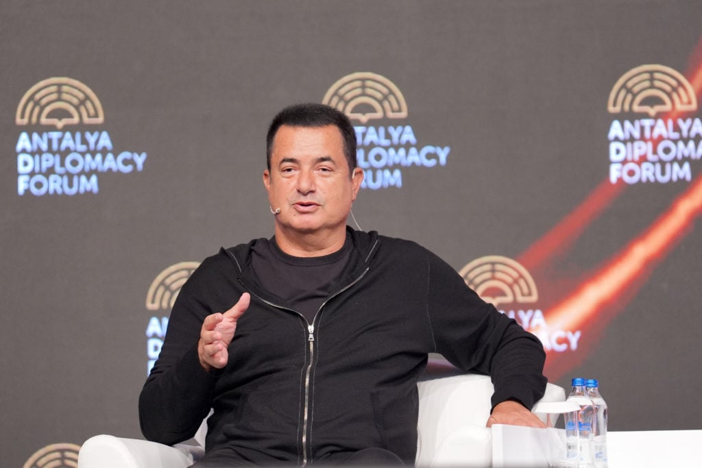 Businessman Acun Ilicali attends special session as part of Antalya Diplomacy Forum