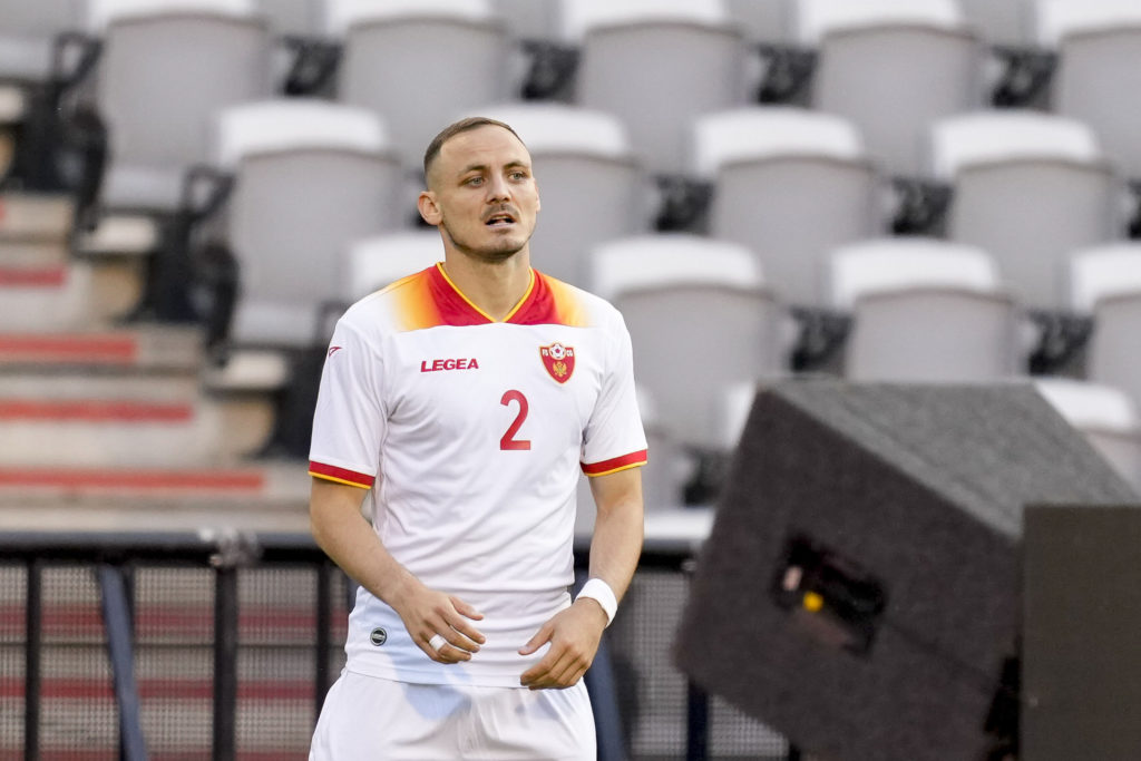 Andrija Vukcevic of Montenegro looks on