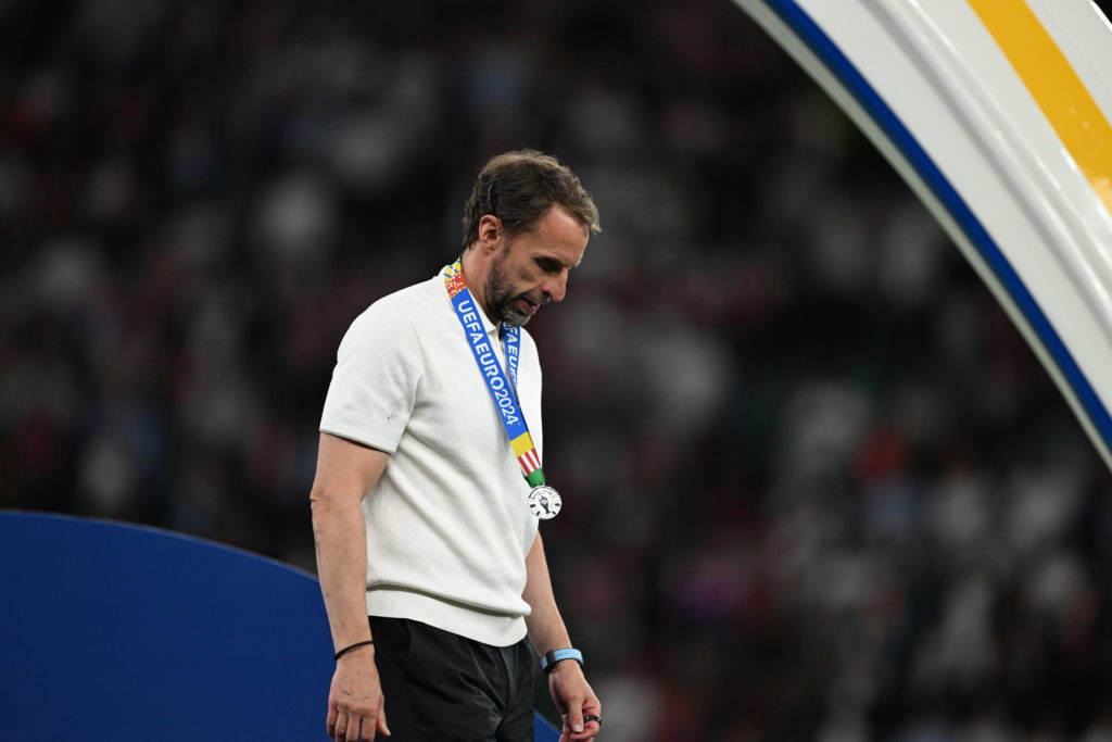 Gareth Southgate looks on as Spain beat England 2-1 to win EURO 2024 title