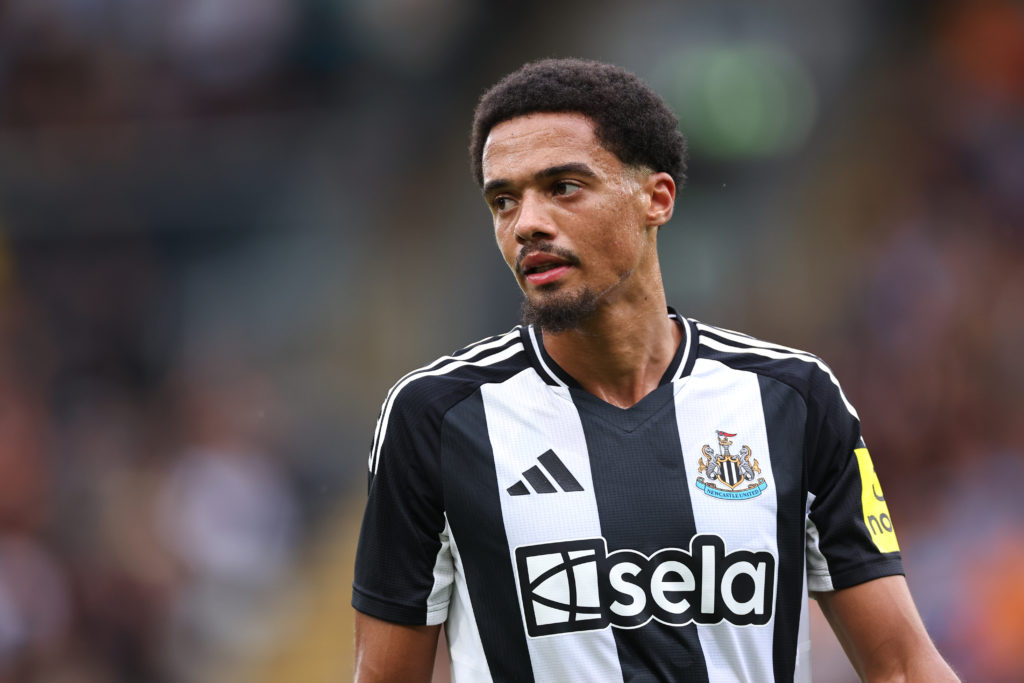 Jamal Lewis of Newcastle United during the pre-season friendly match between Hull City and Newcastle United