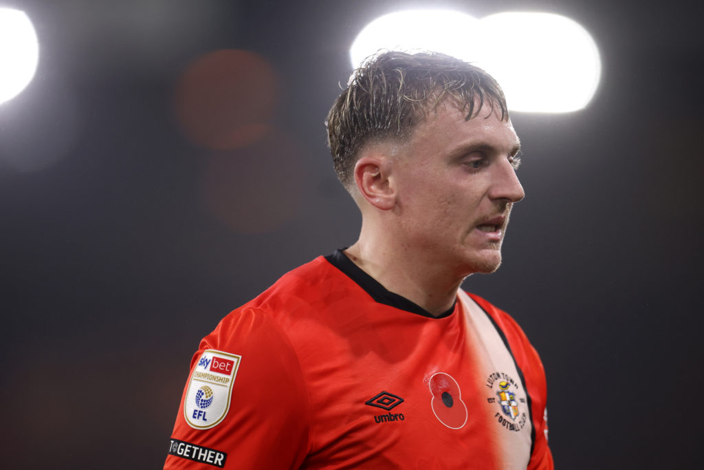 Alfie Doughty of Luton Town during the Sky Bet Championship match between Luton Town FC and Cardiff City FC
