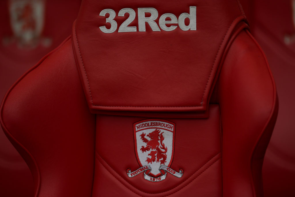 A seat from the Middlesbrough bench during Middlesbrough v Luton Town - Sky Bet Championship
