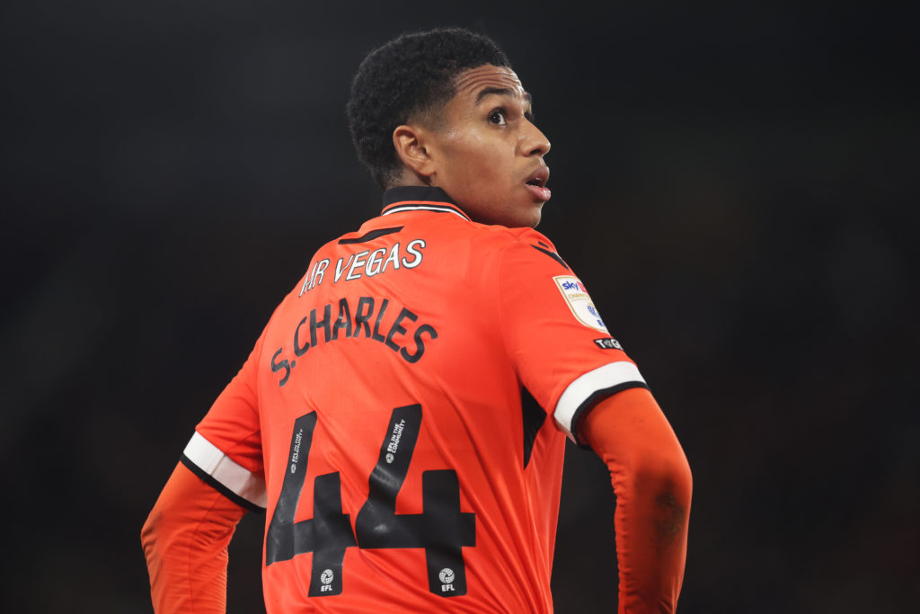 Shea Charles of Sheffield Wednesday during the Sky Bet Championship match between Derby County FC and Sheffield Wednesday FC at on December 01, 2024 in Derby, England.