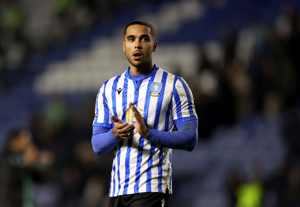 Max Lowe of Sheffield Wednesday applauds fans