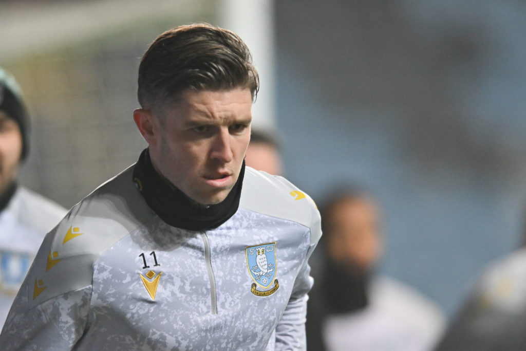 Josh Windass (11 Sheffield Wednesday) warms up during the Emirates FA Cup Third Round match between Coventry City and Sheffield Wednesday