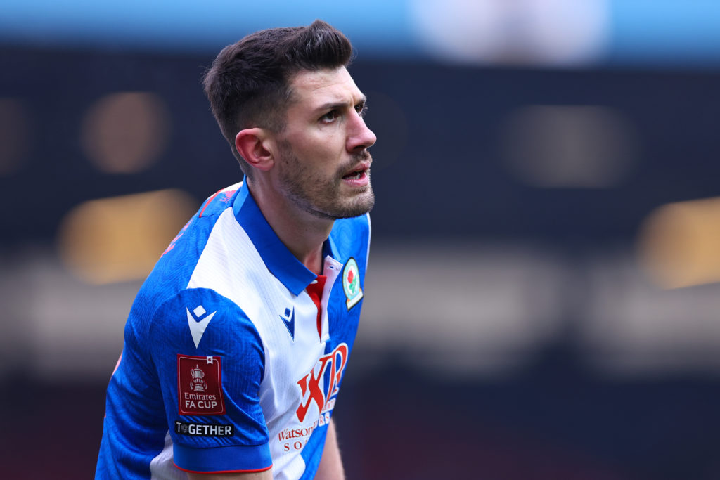 Danny Batth playing for Blackburn Rovers against Wolves in the Fa Cup