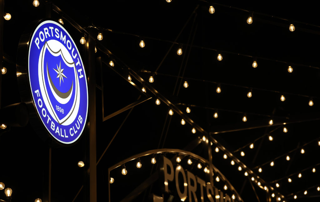 General view outside Fratton Park, the home of Portsmouth