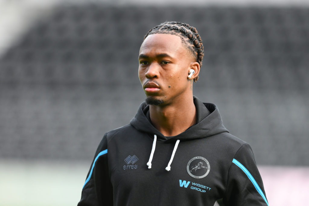 Zak Sturge entering Pride Park as Derby prepare to play Millwall