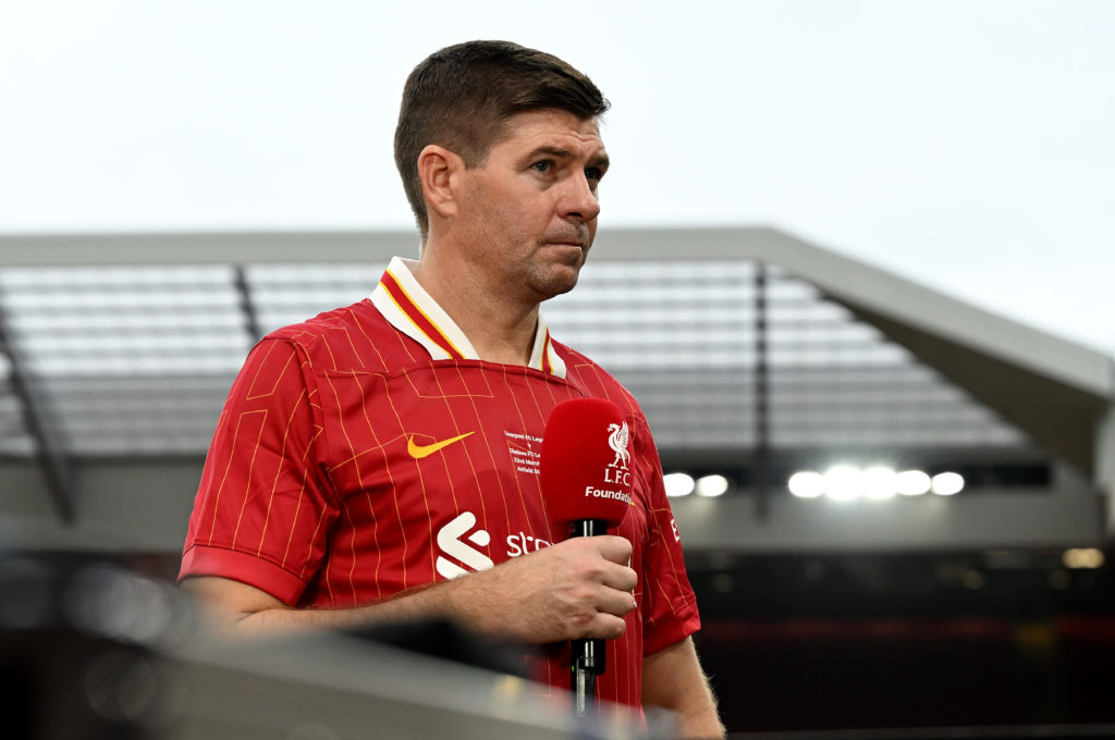 Steven Gerrard of Liverpool after the LFC Foundation charity match at Anfield