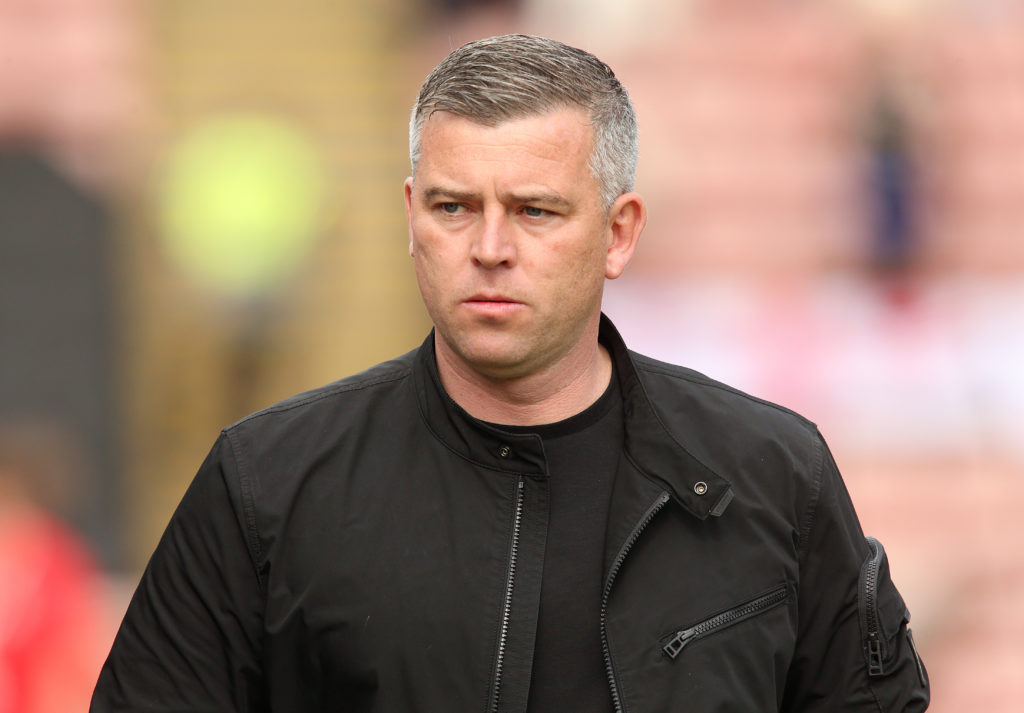 Bolton Wanderers manager Steven Schumacher during the Sky Bet League One match between Barnsley FC and Bolton Wanderers FC
