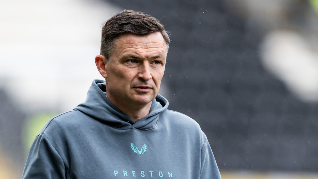 Preston North End's manager Paul Heckingbottom