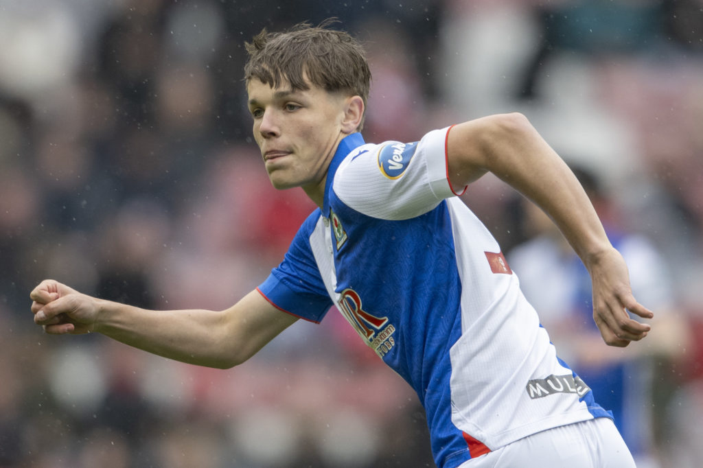 Igor Tyjon playing for Blackburn Rovers against Sunderland