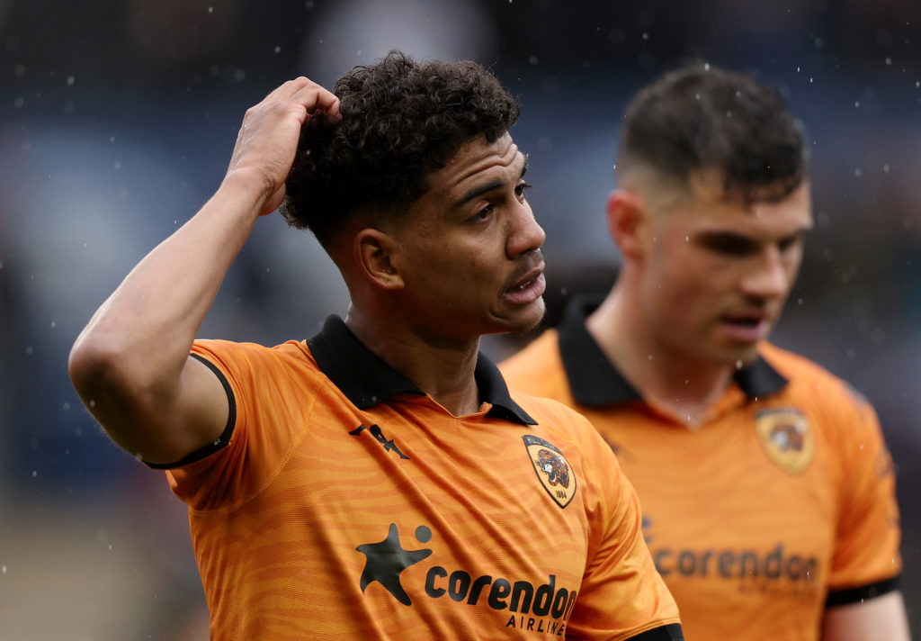 Cody Drameh of Hull City looks dejected