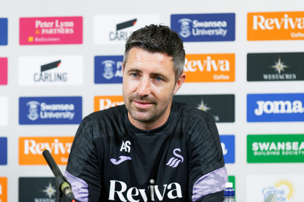 Swansea City Manager Alan Sheehan