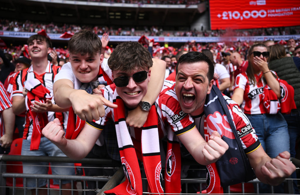 Fans of Sheffield United show support
