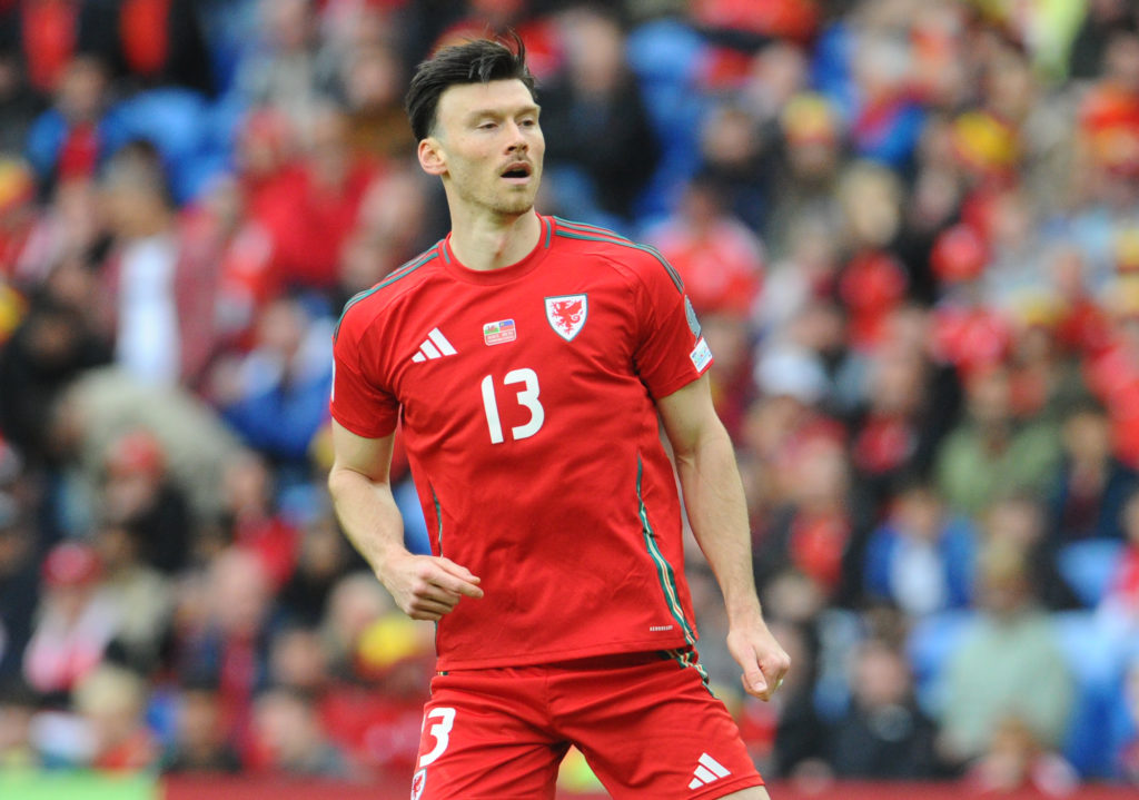 Kieffer Moore during the FIFA World Cup 2026 European Qualifier between Wales and Liechtenstein